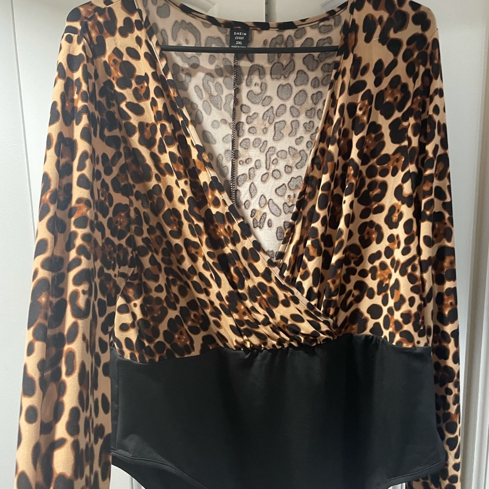 Cheetah print body suit